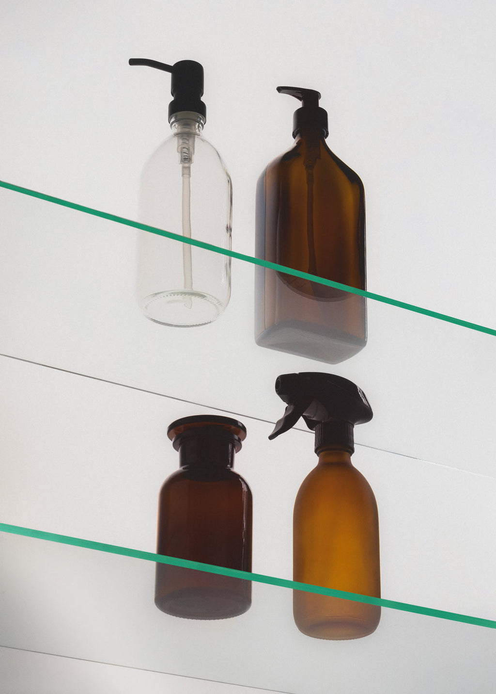 Amber Rectangle Soap Dispenser